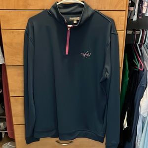 Peter Millar size L wicking quarter zip pullover